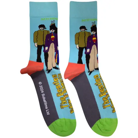 Unisex Ankle Socks: Sub & Band (Light Blue) (UK Size 7 - 11)