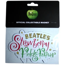 Magnetka Fridge Magnet: Strawberry Fields Forever Logo Embossed