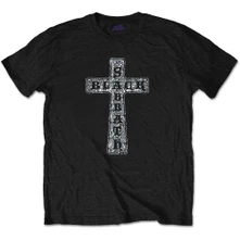 Black Sabbath, Tričko Cross, Unisex, Čierna