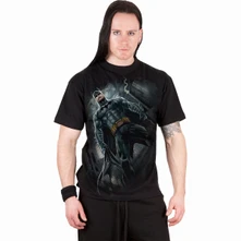 Unisex T-Shirt: Batman Call Of The Knight (Black) (Back Print) thumbnail