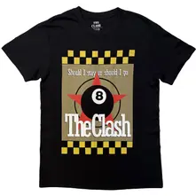 Unisex T-Shirt: Should I Stay Or Should I Go (Black) (Back Print) thumbnail