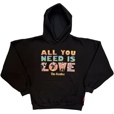 Ladies Unplugged Pullover Hoodie: AYNIL Stacked (Black)