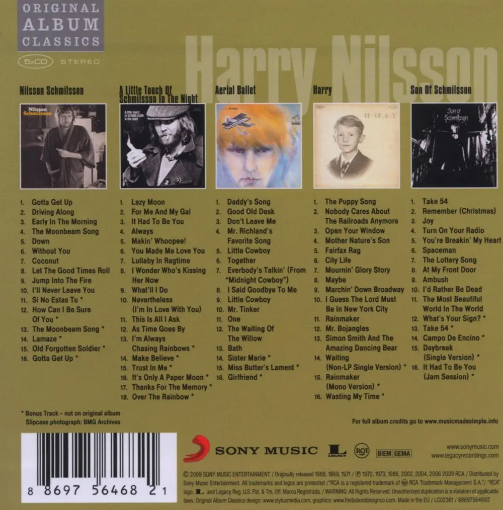 Harry Nilsson – Original Album Classics (CD)