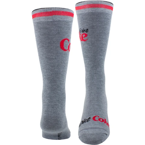 Unisex Crew Socks: Diet Coke (Grey)  (UK Size 6.5 - 11)