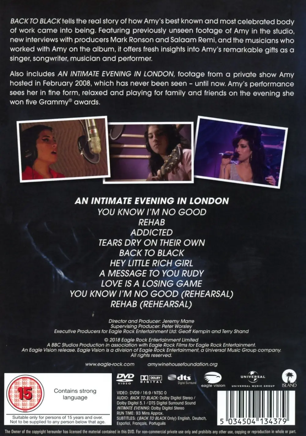 Amy Winehouse – Back To Black: The Real Story Behind The Modern Classic (DVD)