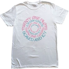 Twenty One Pilots, Tričko Circular, Unisex, Biela