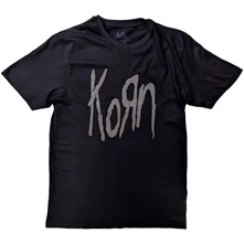 Korn, Tričko Logo, Unisex, Čierna