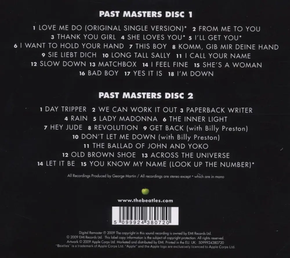 PAST MASTERS/R.