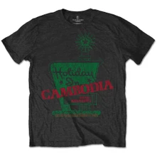 Dead Kennedys, Tričko Holiday in Cambodia, Unisex, Šedá