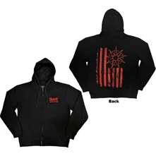 Slipknot, Mikina na zips 9-Point Flag, Unisex, Čierna