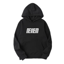 Separ, Mikina Neviem Basic Hoodie (White Color), Unisex, Čierna
