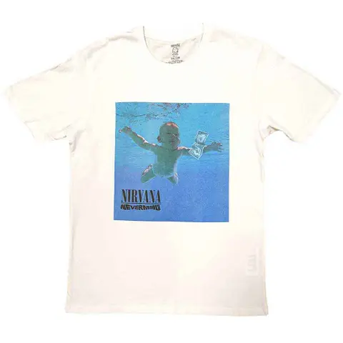 Nirvana – Tričko Nevermind Album (Biela), Unisex, Biela