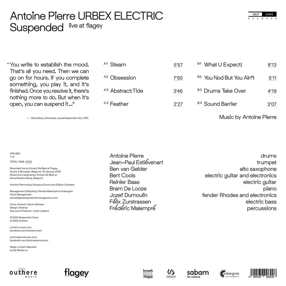 Antoine Pierre – SUSPENDED (LIVE AT FLAGEY) (Vinyl)