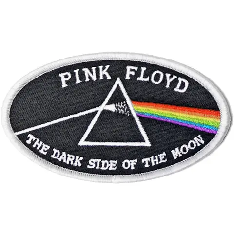 Dark Side of the Moon Oval White Border