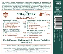 WRANITZKY: ORCHESTRAL WORKS, VOL. 7 thumbnail