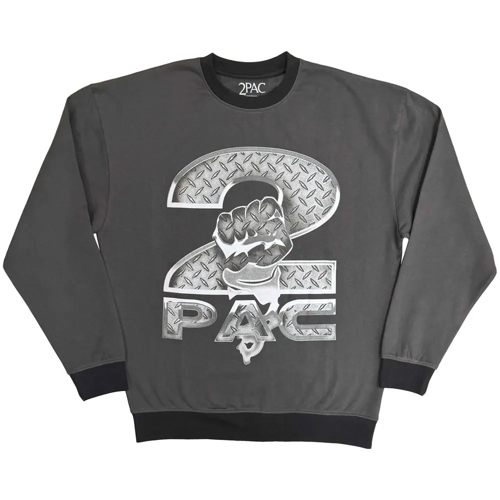 Unisex Sweatshirt: Steel Logo (Charcoal Grey)