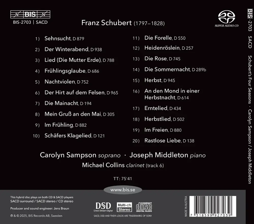 SCHUBERT'S FOUR SEASONS