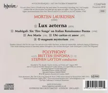 LAURIDSEN: O MAGNUM MYSTERIUM, LUX AETERNA, UBI CA (CD)