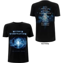 Within Temptation, Tričko Silent Force Tracks, Unisex, Čierna
