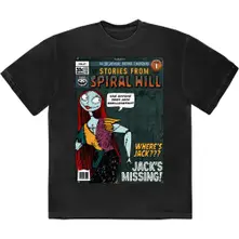 The Nightmare Before Christmas – Spiral Hill Sally (Negru) (Tricou)