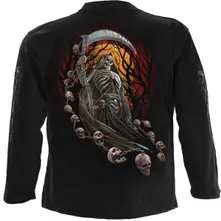 Unisex Long Sleeve T-Shirt: Harbingers (Black) (Back & Sleeve Print) thumbnail