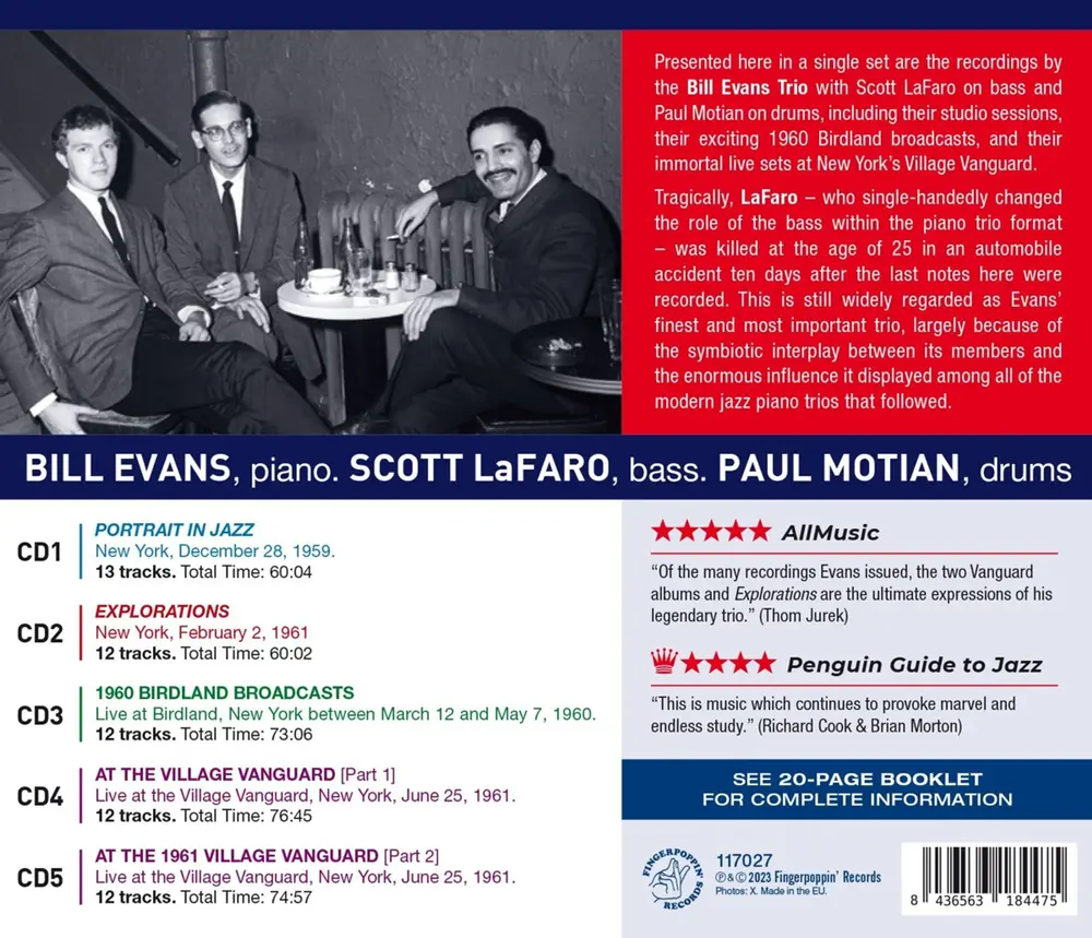 Bill Evans – COMPLETE TRIO RECORDINGS (CD)