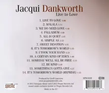 Jacqui Dankworth – LIVE TO LOVE (CD)