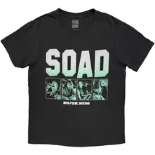 System of a Down – Map Dateback Tour '26 (Šedá, Limited) (Tričko)