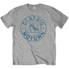 Motown, Tričko Classic Circle, Unisex, Šedá