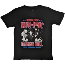 Run-DMC, Tričko Raising Hell Americana, Unisex, Čierna