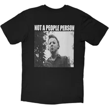 Unisex T-Shirt: Myers Not A People Person (Back Print) (Black) thumbnail