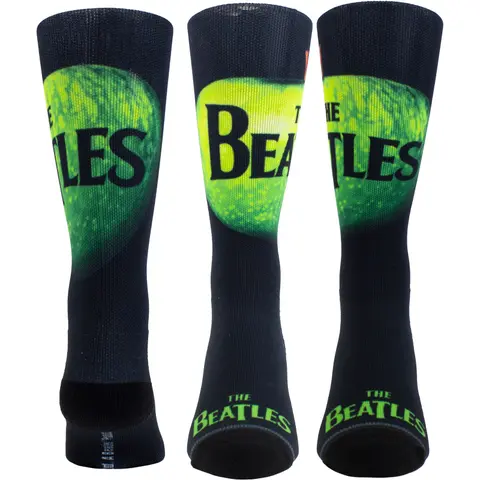 Unisex Crew Socks: Apple Sublimation (Black) (UK Size 6.5 - 11)