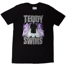 Teddy Swims, Tričko Retro Bootleg, Unisex, Čierna