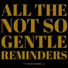 David Ramirez, Vinyl ALL THE NOT SO GENTLE REMINDERS