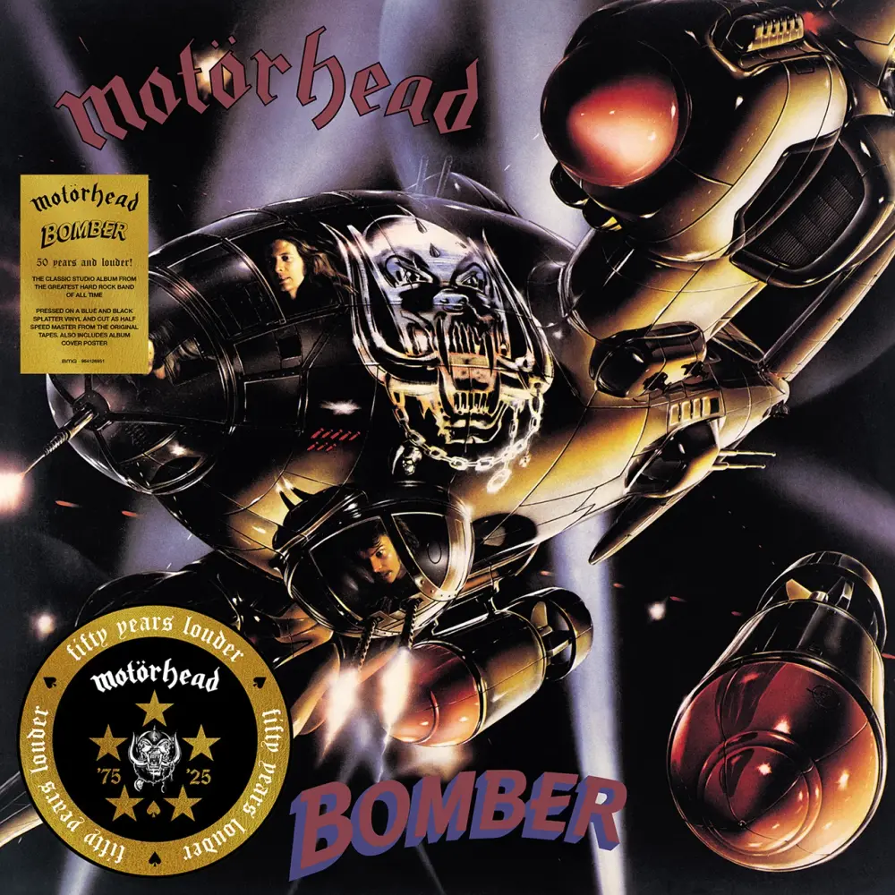 Bomber (50th Anniversary Edition) (Dark Blue & Black Splatter Vinyl)