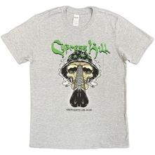 Cypress Hill, Tričko Skull Bucket, Unisex, Šedá