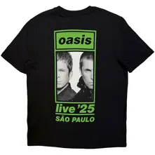Unisex T-Shirt: Sao Paulo Half Faces Fan Store (Black) (Back Print & Ex-Tour) thumbnail
