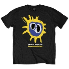 Primal Scream, Tričko Screamadelica Yellow, Unisex, Čierna