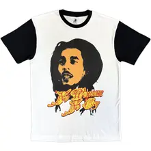 Unisex Raglan T-Shirt: No Woman (White & Black) thumbnail