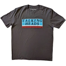 Talking Heads, Tričko Tiled Logo, Unisex, Šedá