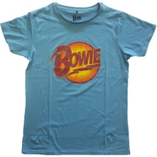 David Bowie, Tričko Vintage Diamond Dogs, Unisex, Modrá