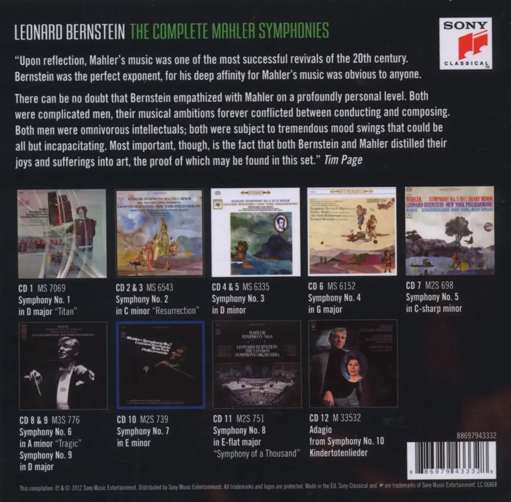 Royal Concertgebouw Orchestra – Leonard Bernstein: the Complete Mahler Symphonies (CD)
