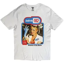 Unisex T-Shirt: Enema Of The State (White) (Back Print) thumbnail