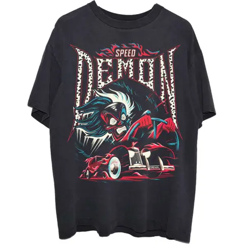 101 Dalmatians – Tričko Cruella Speed Demon (Čierna), Unisex, Čierna