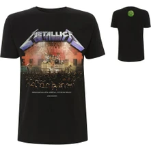 Metallica, Tričko Stockholm '86., Unisex, Čierna