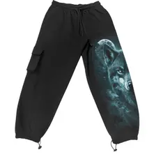 Unisex Cargo Joggers: Forest Guardians (Black) thumbnail