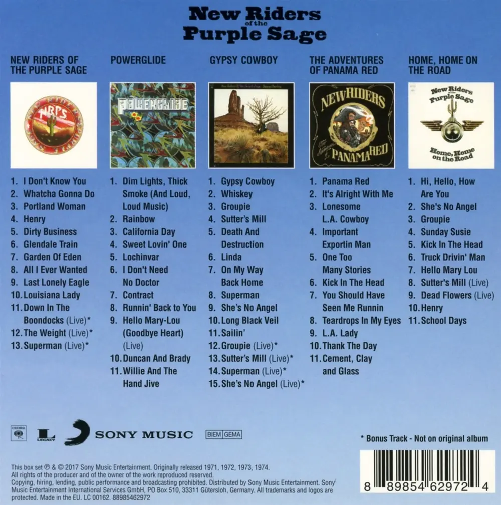 New Riders of the Purple Sage – ORIGINAL ALBUM CLASSICS (CD)