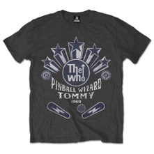 The Who, Tričko Pinball Wizard Flippers, Unisex, Šedá