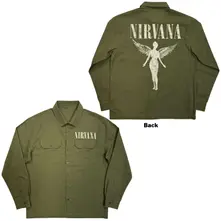 Unisex Casual Shirt: In Utero Logo (Green) thumbnail