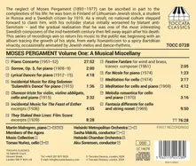 Tomas Nunez – MOSES PERGAMENT: VOLUME ONE, A MUSICAL MISCELLANY (CD)
